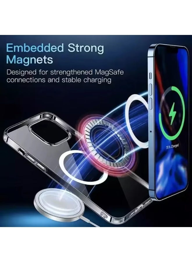 Transparent protective case, compatible with wireless charging, suitable - Image 3
